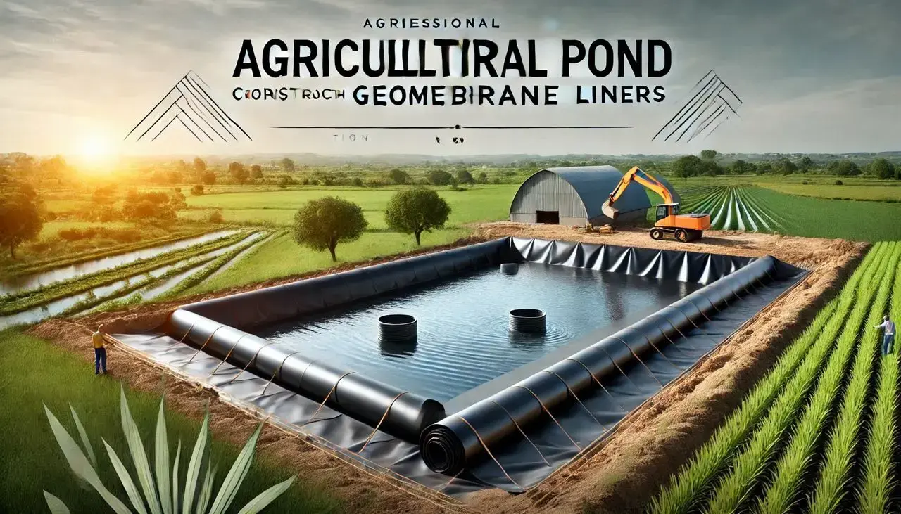 ساخت استخر کشاورزی با ورق ژئوممبران – راهنمای کامل و فنی