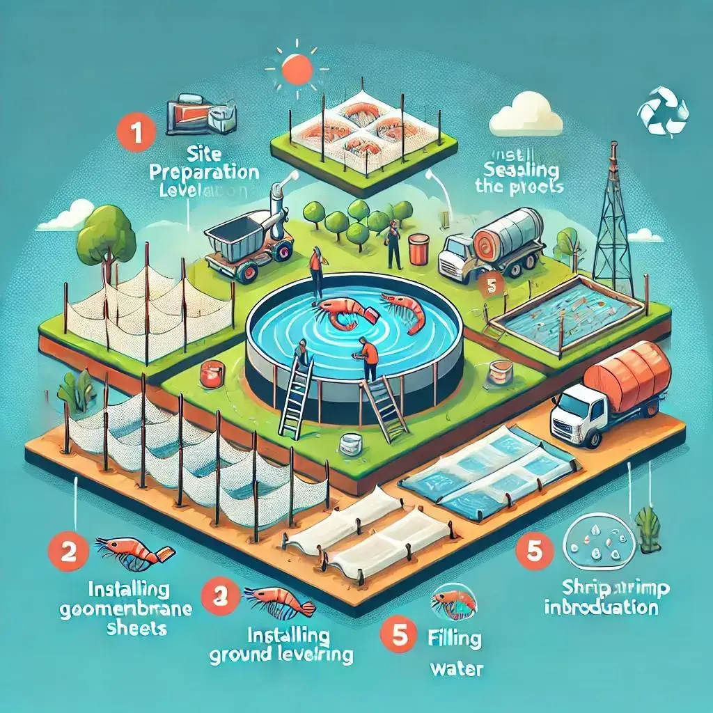 استخر پرورش میگو