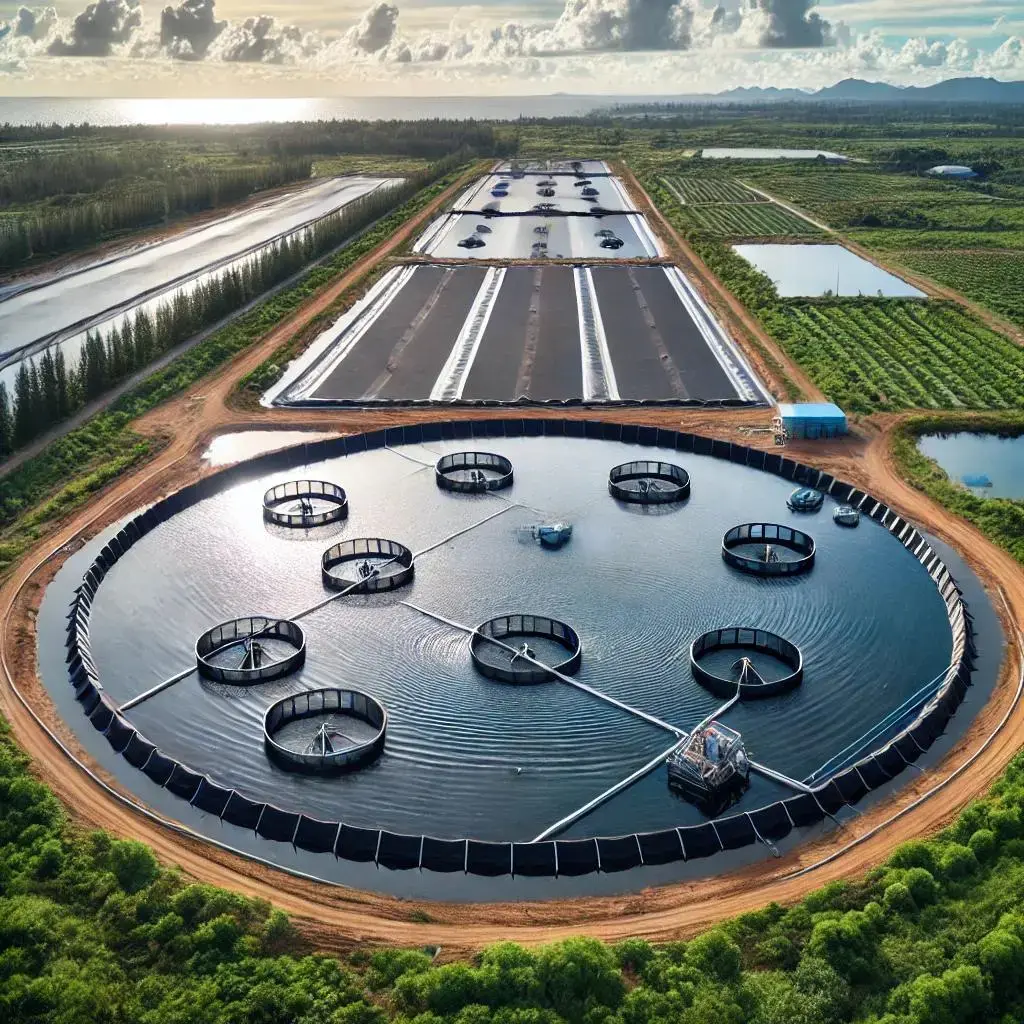 استخر پرورش میگو